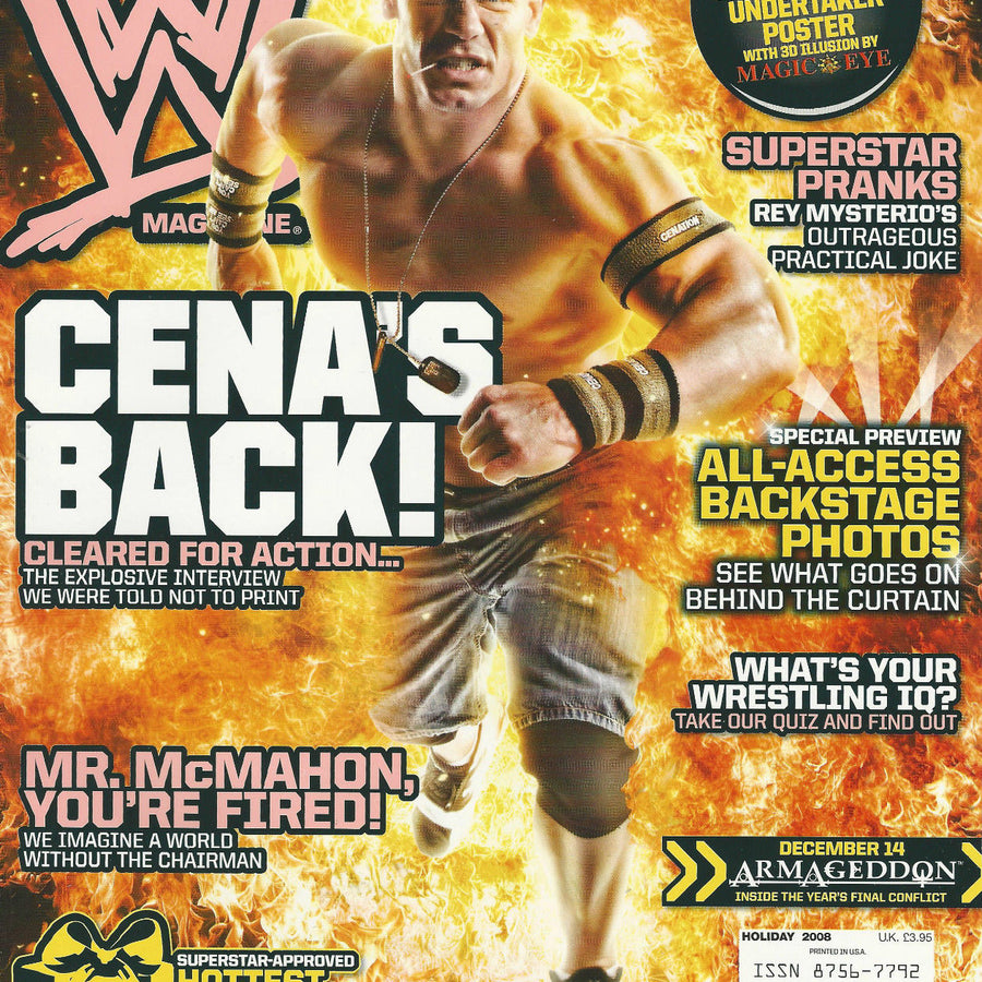 WWE Magazine Holiday 2008 from The United Kingdom Magazine PWcatalog