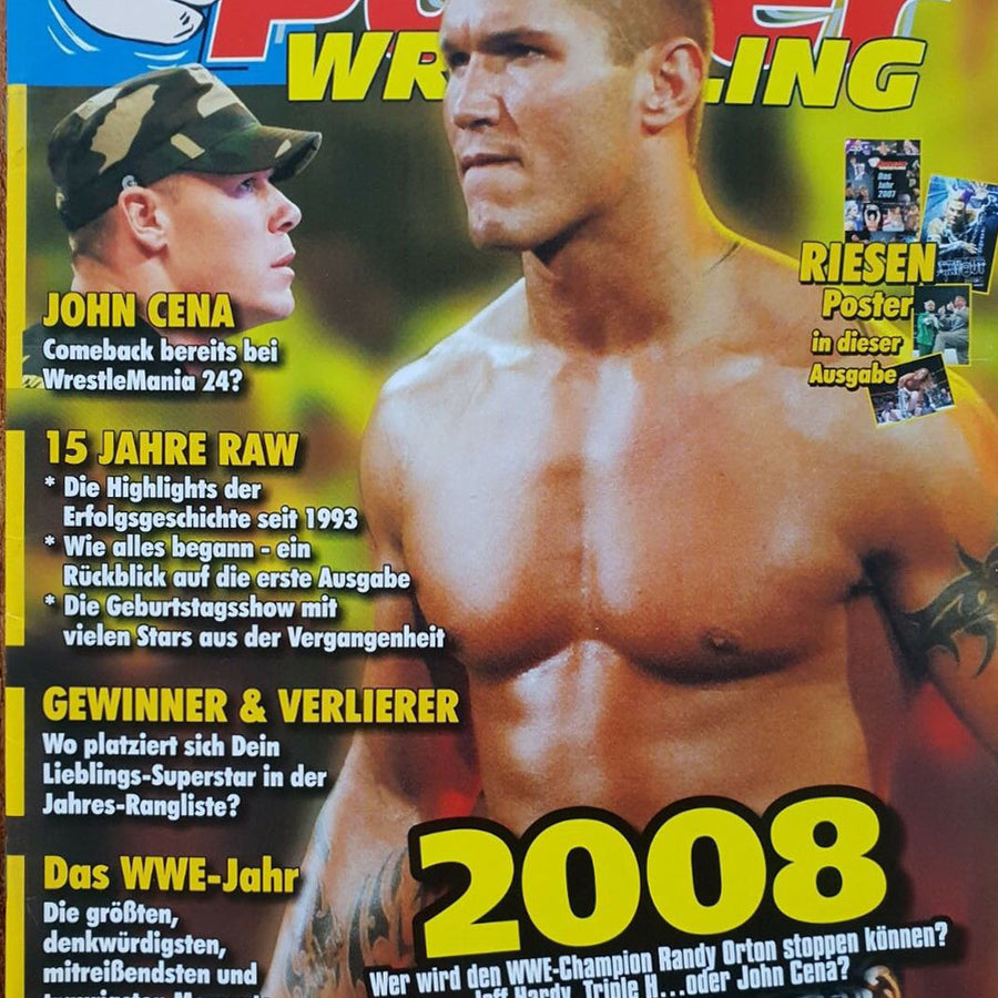 Power Wrestling Magazine February 2008 Magazine PWcatalog