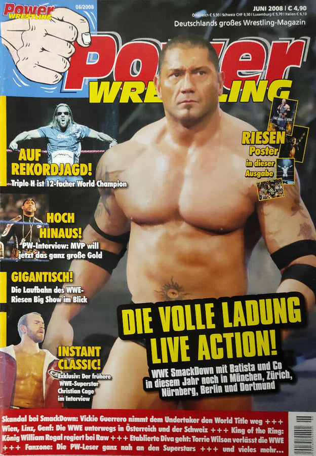 Power Wrestling Magazine June 2008 Magazine PWcatalog