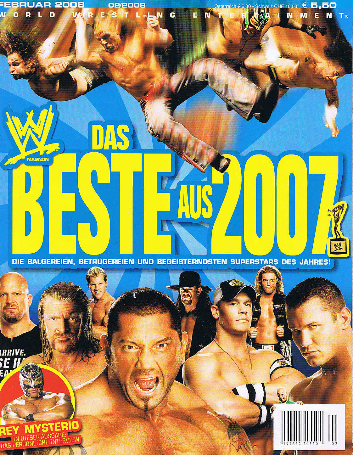 WWE Magazine February 2008 from Germany Magazine PWcatalog