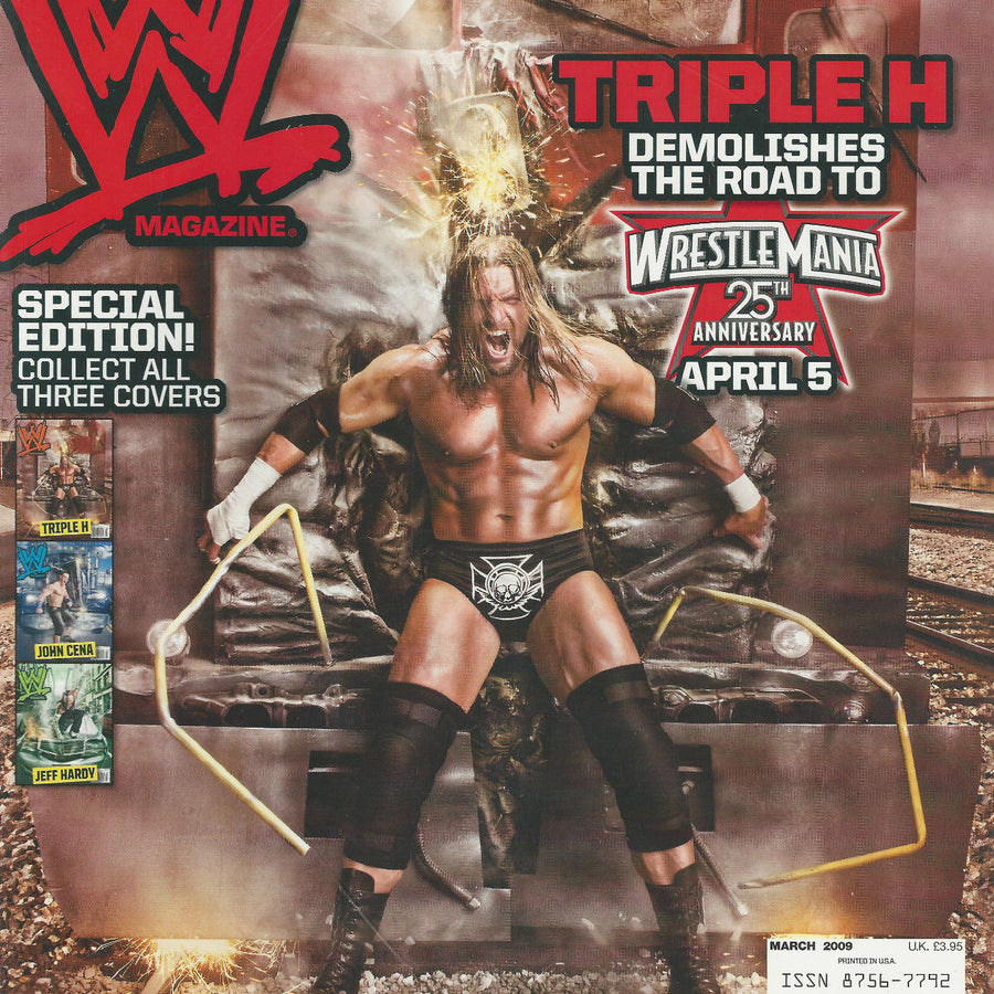 WWE Magazine March 2009 from The United Kingdom HHH Magazine PWcatalog