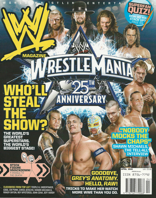 WWE Magazine April 2009 from The United Kingdom