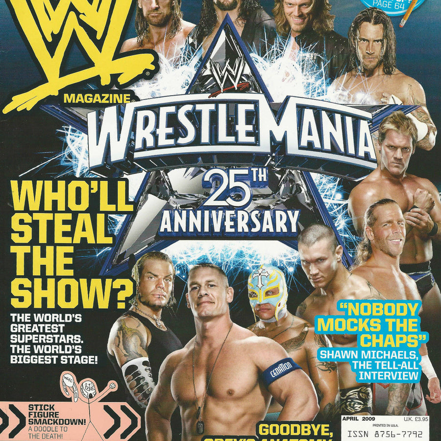 WWE Magazine April 2009 from The United Kingdom Magazine PWcatalog