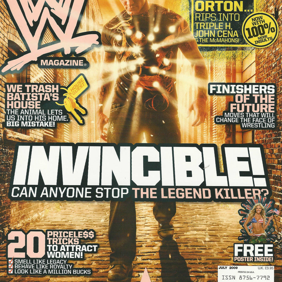 WWE Magazine July 2009 from The United Kingdom Magazine PWcatalog