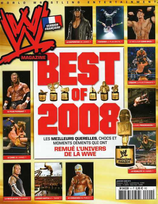 WWE Magazine From France January 2009 Magazine PWcatalog