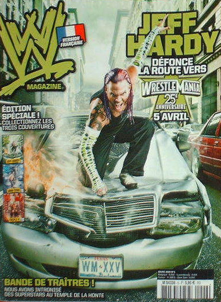 WWE Magazine From France March 2009 Jeff Hardy Magazine PWcatalog