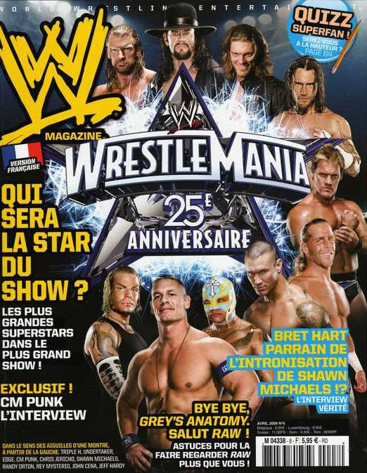 WWE Magazine From France April 2009 Magazine PWcatalog