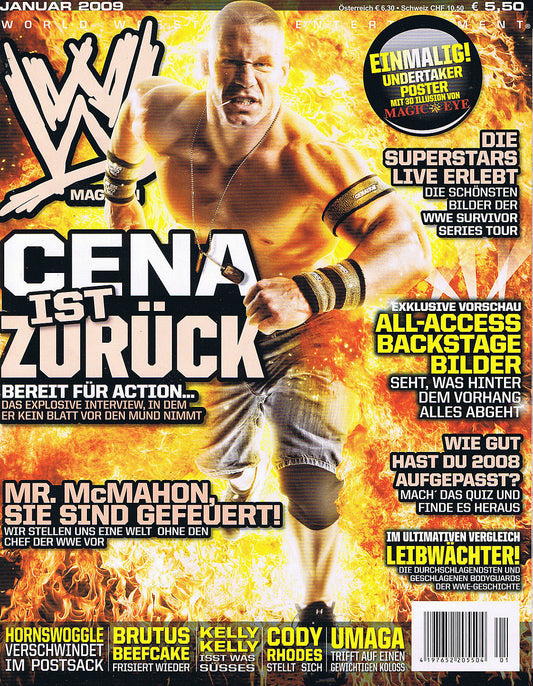 WWE Magazine January 2009 from Germany