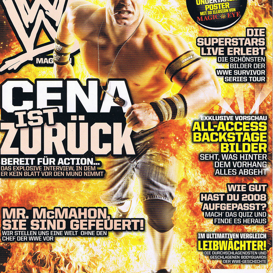 WWE Magazine January 2009 from Germany Magazine PWcatalog