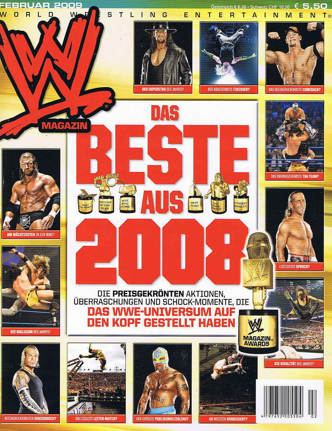 WWE Magazine February 2009 from Germany Magazine PWcatalog