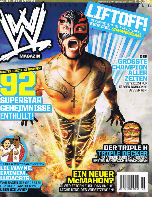 WWE Magazine August 2009 from Germany