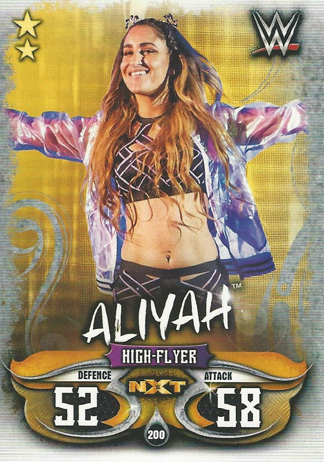 WWE Topps Slam Attax Live 2018 Aliyah NXT #200