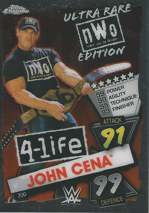 WWE Topps Slam Attax Chrome 2021 John Cena #200