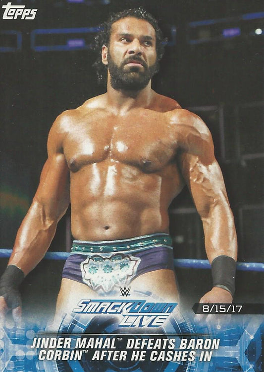 WWE Topps Road to Wrestlemania 2018 Jinder Mahal #100