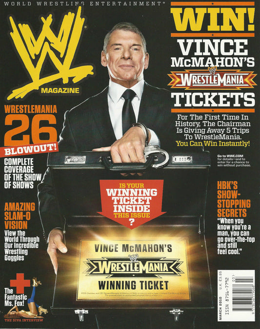 WWE Magazine March 2010 from The United Kingdom