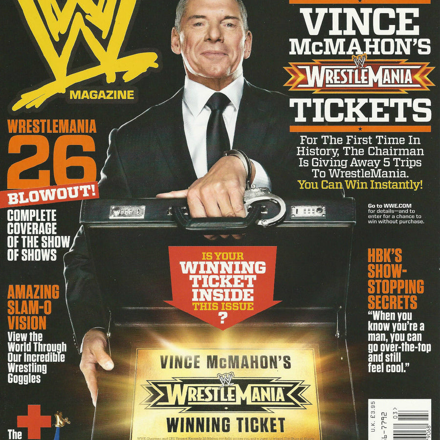 WWE Magazine March 2010 from The United Kingdom Magazine PWcatalog