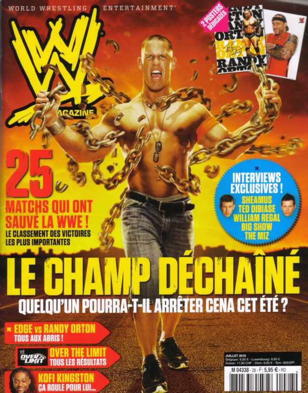 WWE Magazine From France July 2010 Magazine PWcatalog