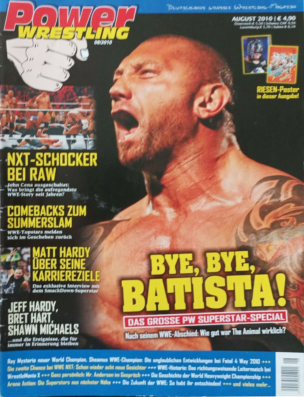 Power Wrestling Magazine August 2010 Magazine PWcatalog