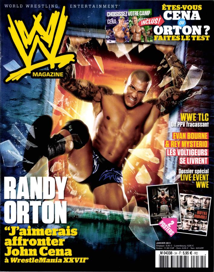 WWE Magazine From France January 2011 Magazine PWcatalog