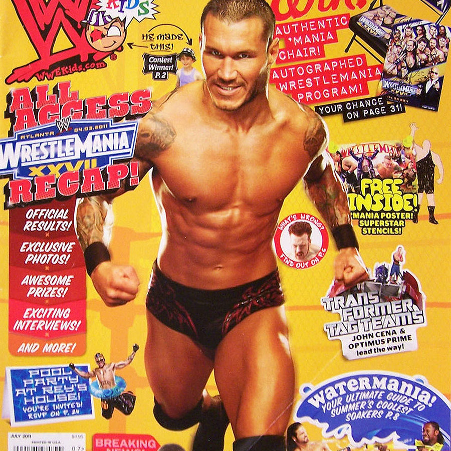 WWE Kids July 2011 Magazine PWcatalog
