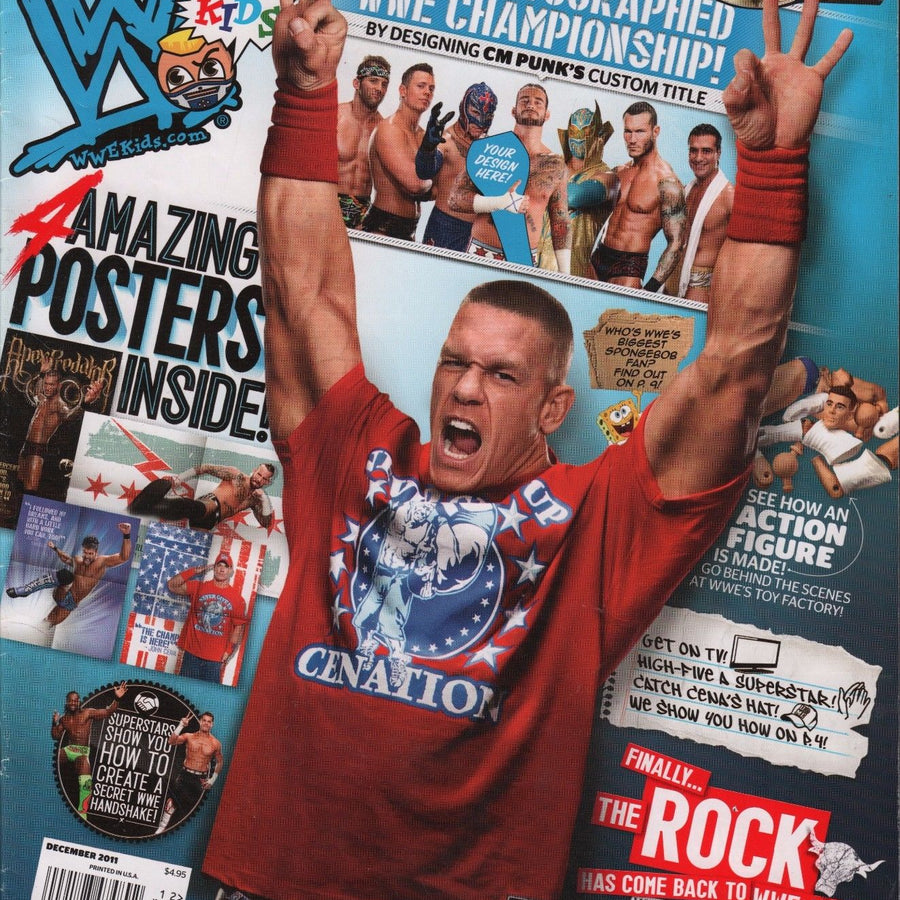 WWE Kids December 2011 Magazine PWcatalog