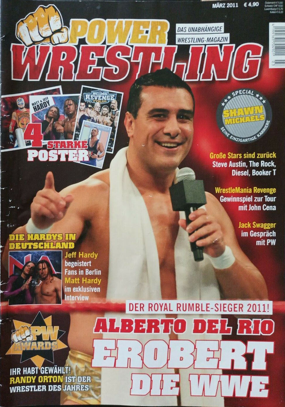 Power Wrestling Magazine March 2011 Magazine PWcatalog