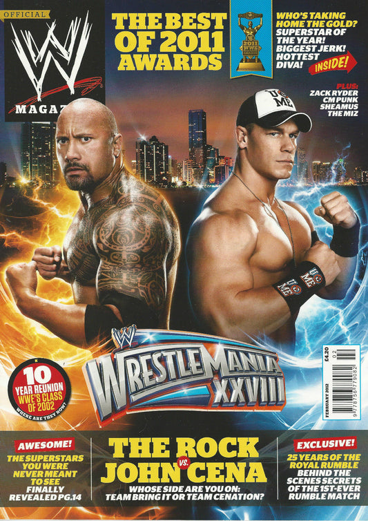 WWE Magazine February 2012 from The United Kingdom