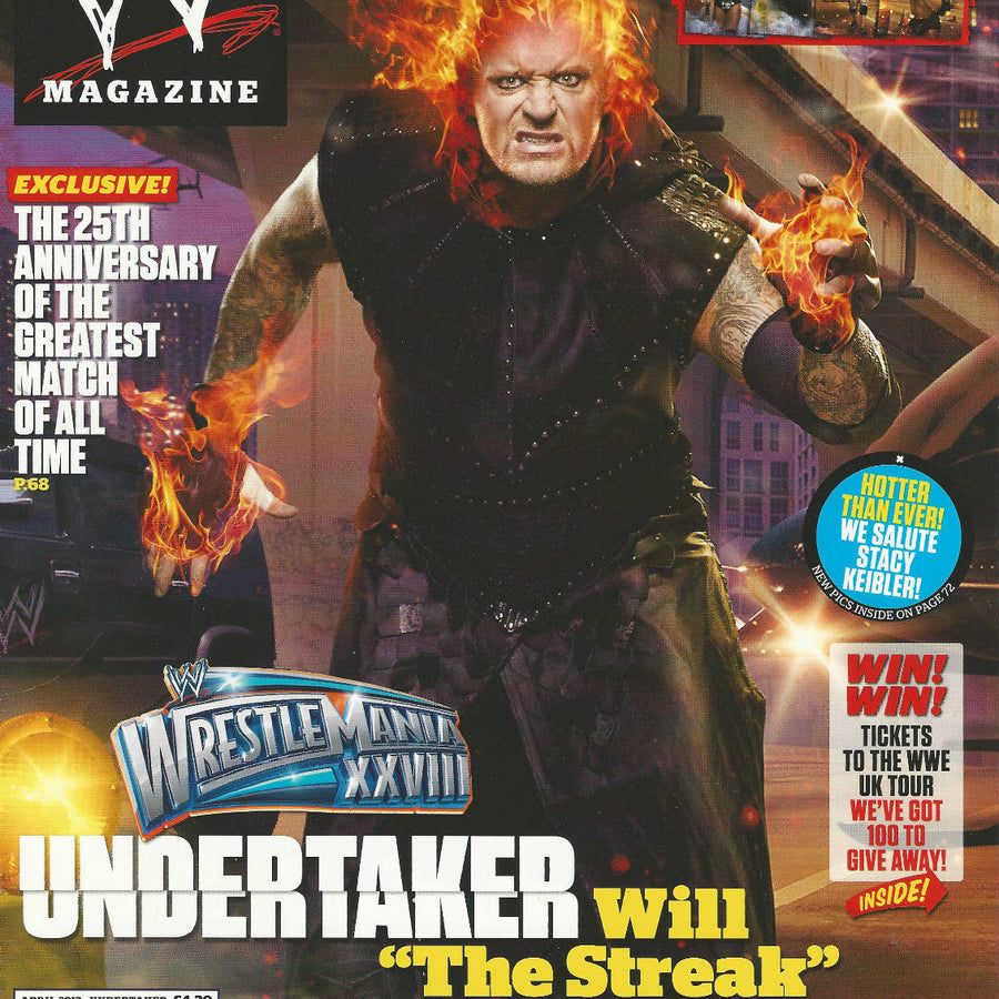 WWE Magazine April 2012 from The United Kingdom Undertaker Magazine PWcatalog