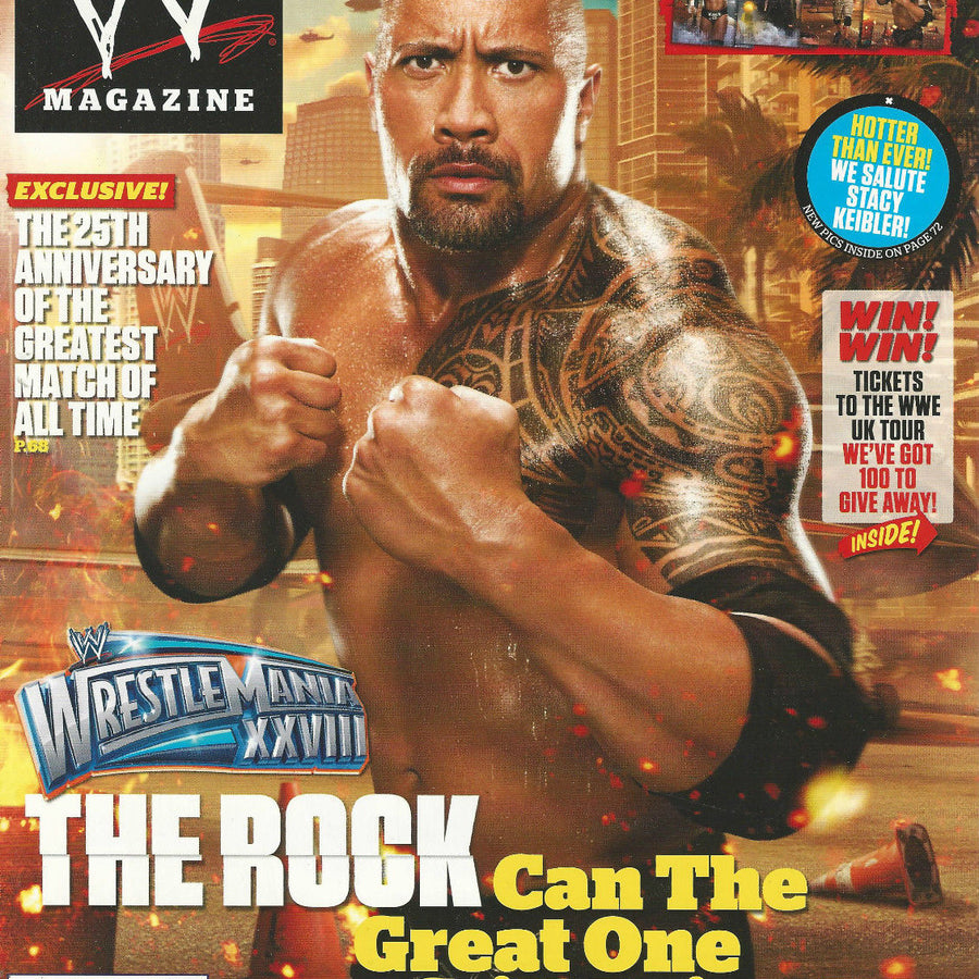 WWE Magazine April 2012 from The United Kingdom The Rock Magazine PWcatalog