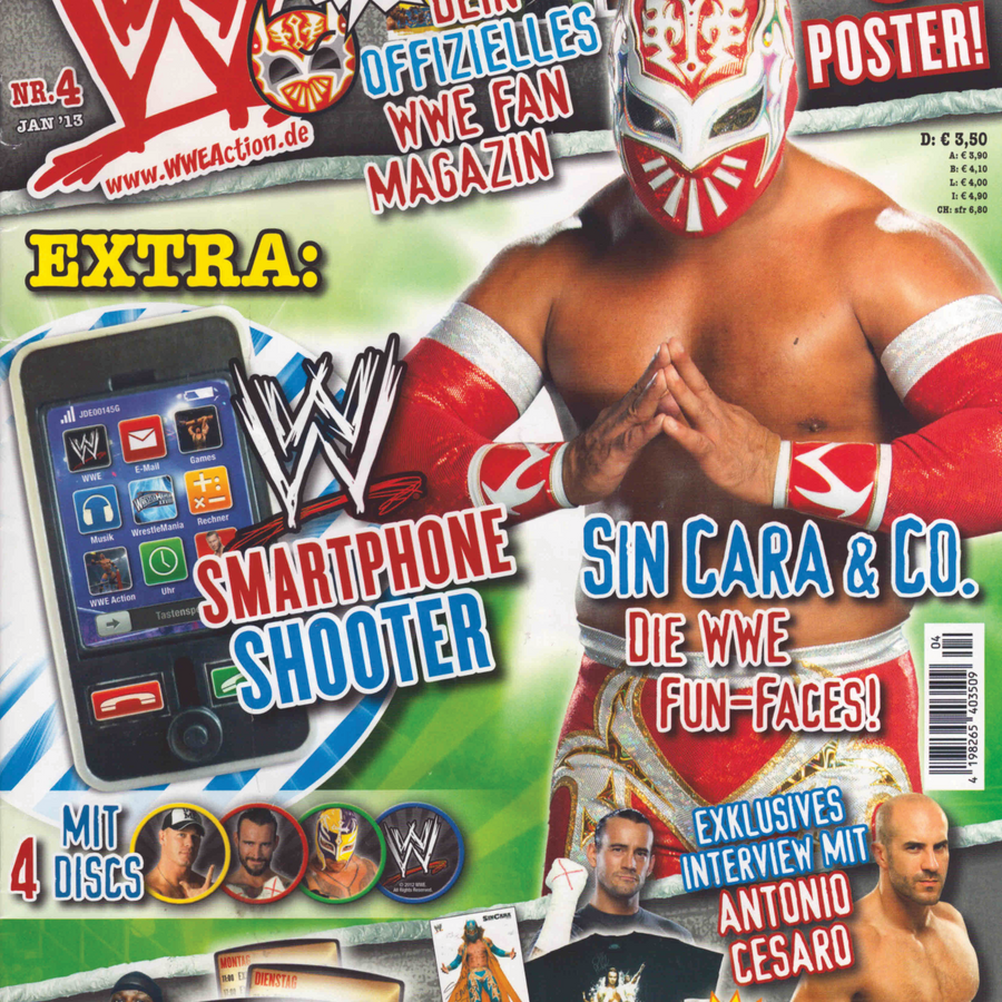 WWE Action no 4 From Germany 2013 January Magazine PWcatalog