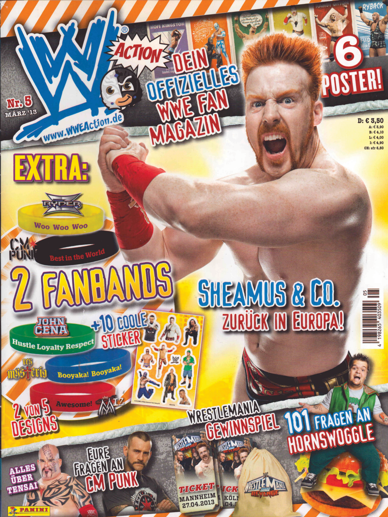 WWE Action no 5 From Germany 2013 March Magazine PWcatalog
