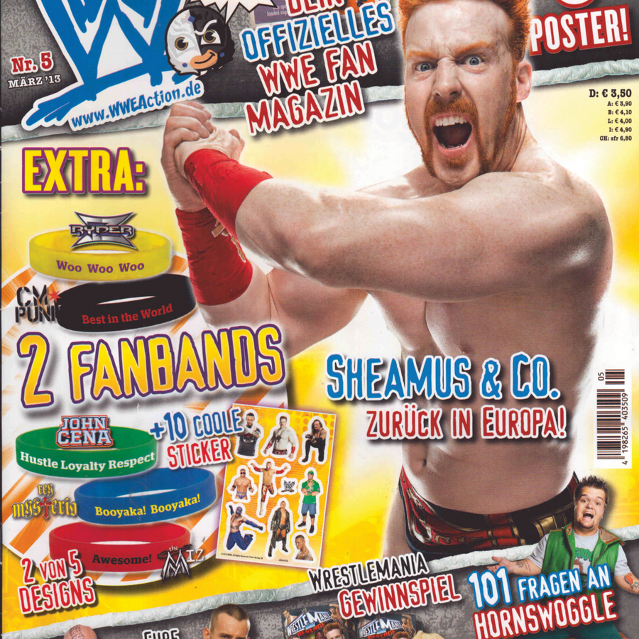 WWE Action no 5 From Germany 2013 March Magazine PWcatalog