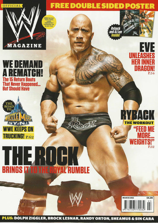 WWE Magazine March 2013 from The United Kingdom