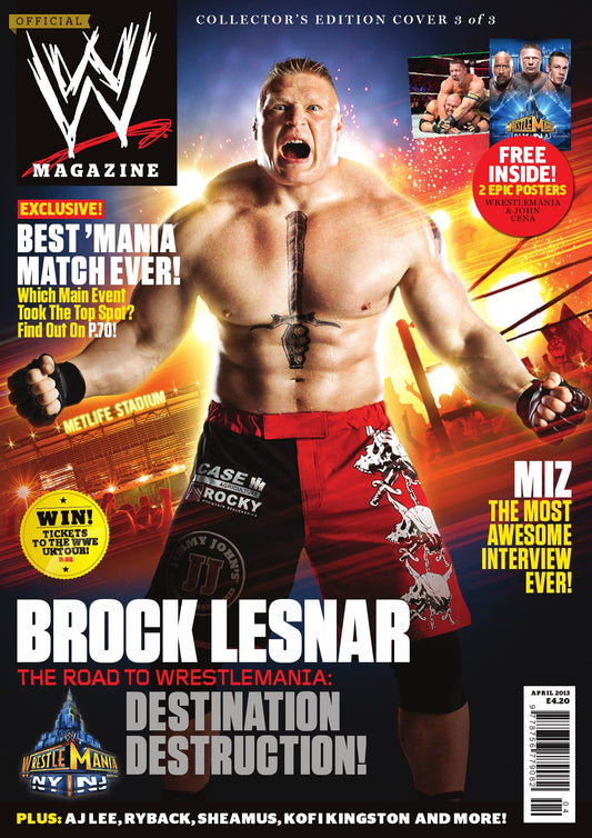 WWE Magazine April 2013 from The United Kingdom