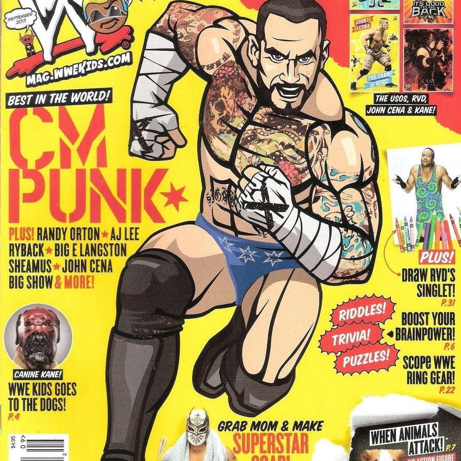 WWE Kids September 2013 Magazine PWcatalog