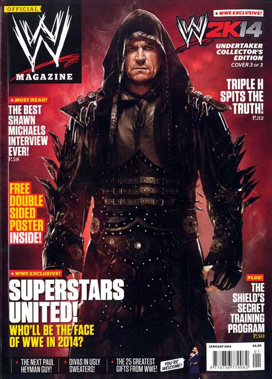 WWE Magazine January 2014 from The United Kingdom The Undertaker Magazine PWcatalog