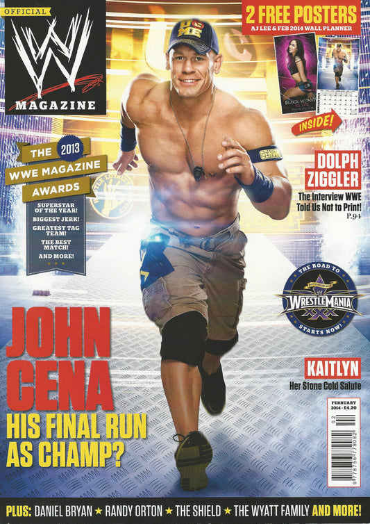 WWE Magazine February 2014 from The United Kingdom