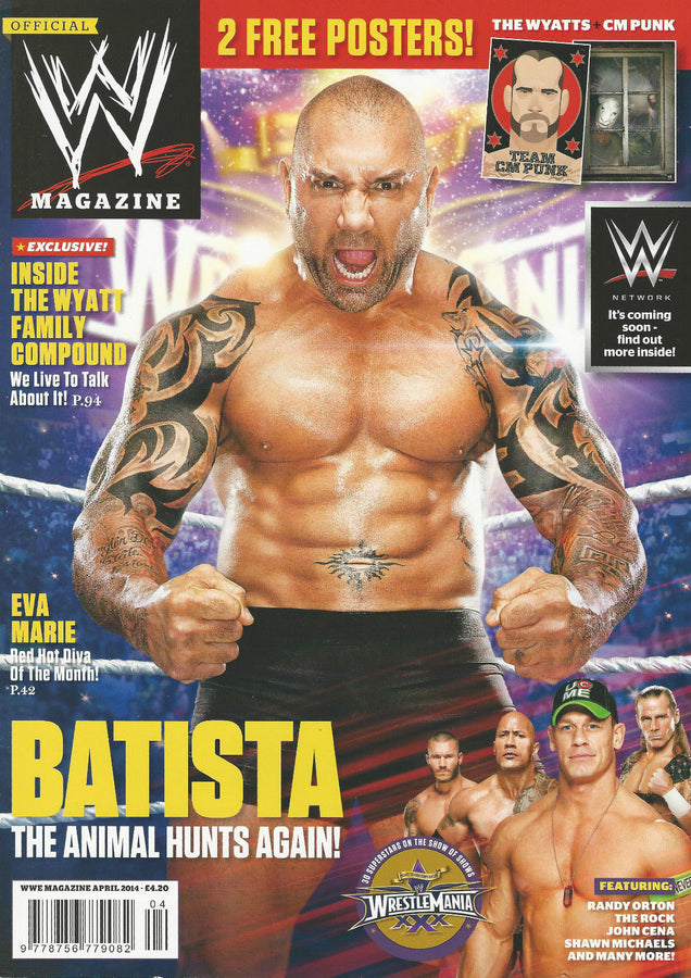 WWE Magazine April 2014 from The United Kingdom