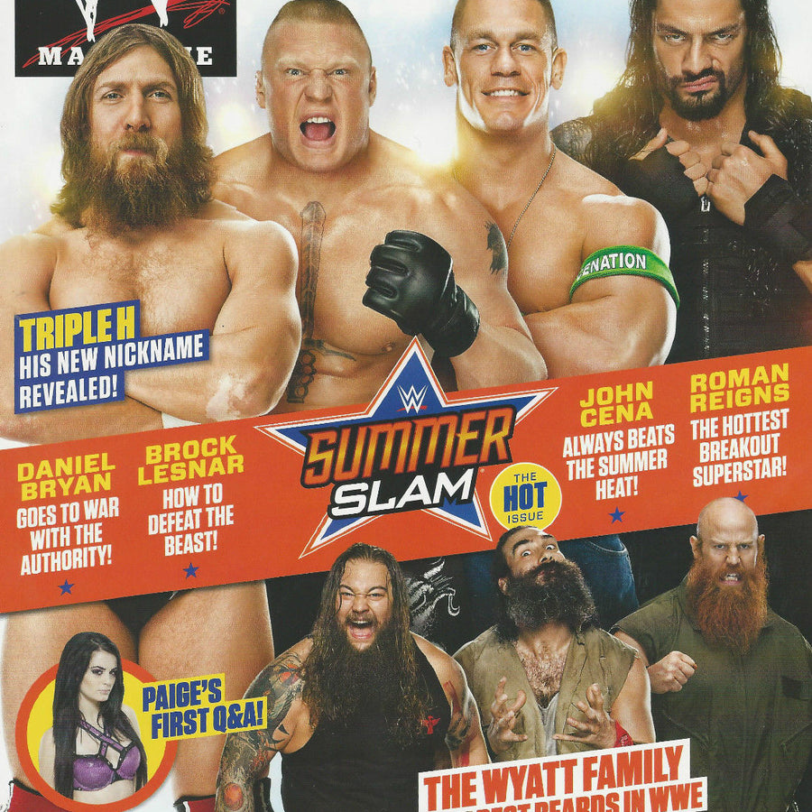 WWE Magazine August 2014 from The United Kingdom Magazine PWcatalog