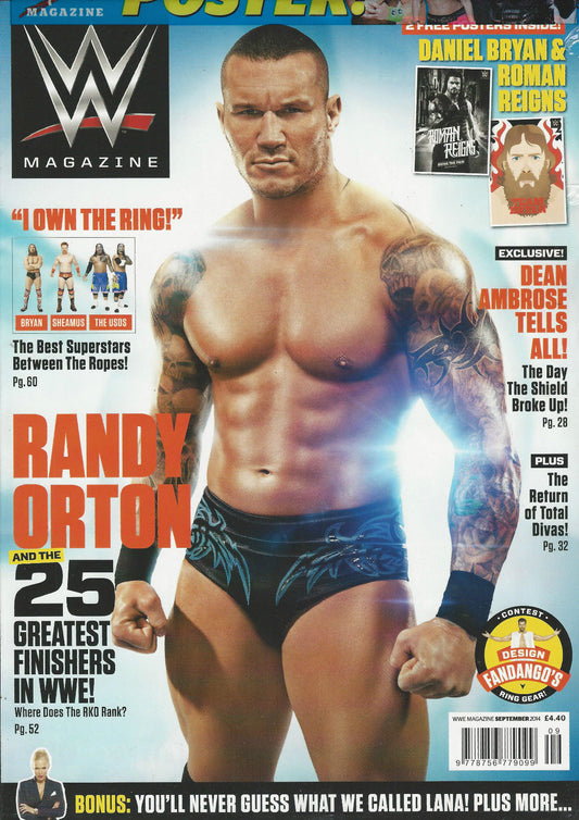 WWE Magazine September 2014 from The United Kingdom