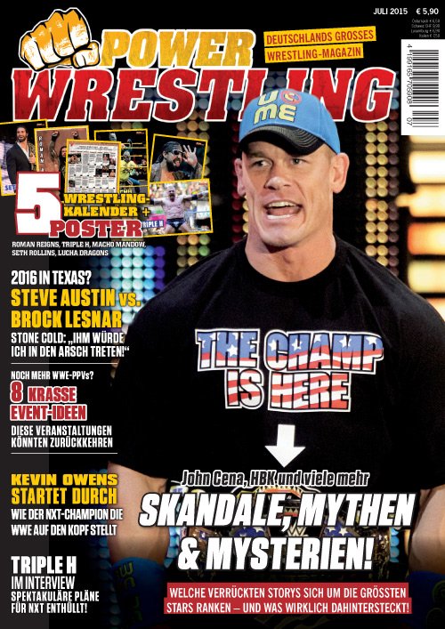 Power Wrestling Magazine July 2015 Magazine PWcatalog