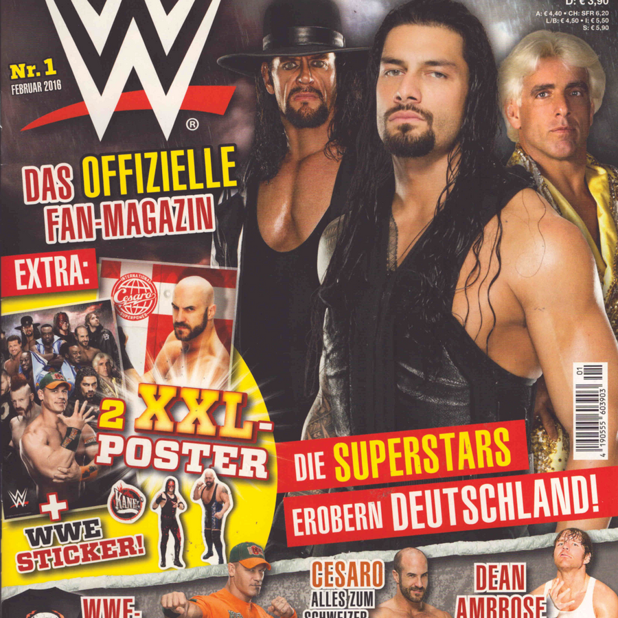 WWE Fan Magazine No. 1 February 2016 from Germany Magazine PWcatalog