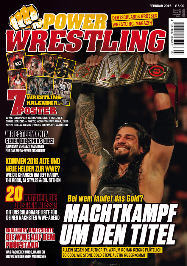Power Wrestling Magazine February 2016 Magazine PWcatalog