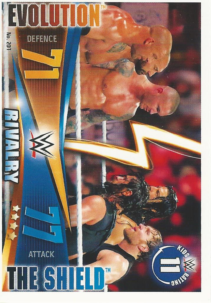 WWE Topps Slam Attax Rivals 2014 Evolution vs The Shield #201