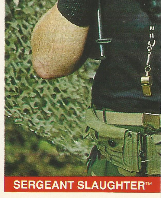 WWF Merlin Sticker Collection 1990 SGT Slaughter #201