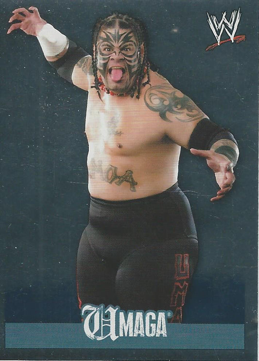 WWE Topps Rivals 2009 Stickers Umaga Foil #201