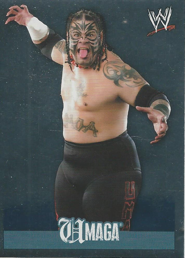 WWE Topps Rivals 2009 Stickers Umaga Foil #201