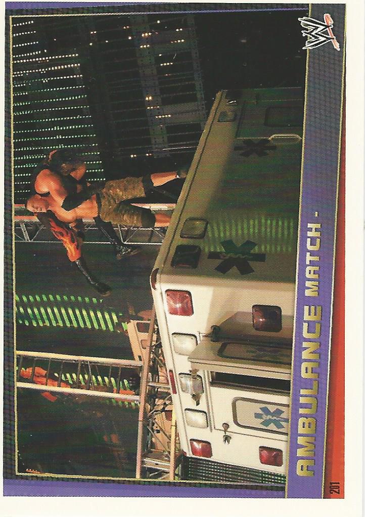 WWE Topps Slam Attax Rebellion 2012 Ambulance Match #201
