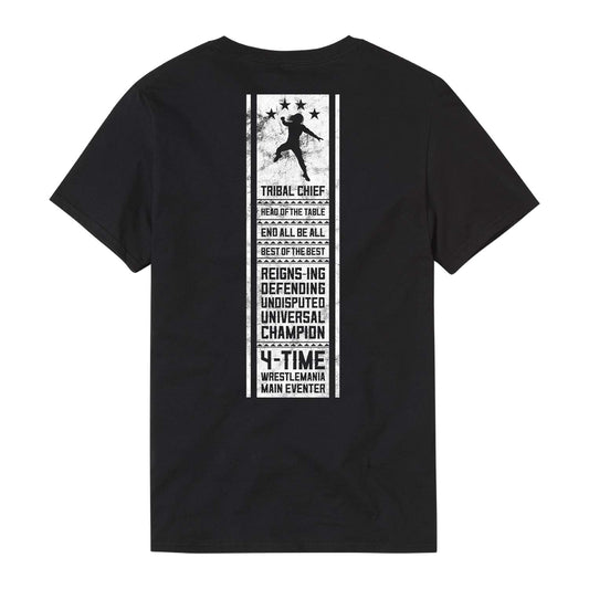 [Color:Black] Roman Reigns "Acknowledge Me" Authentic T-Shirt