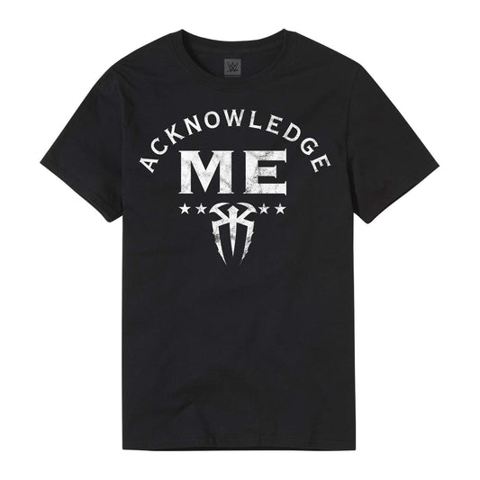 [Color:Black] Roman Reigns "Acknowledge Me" Authentic T-Shirt